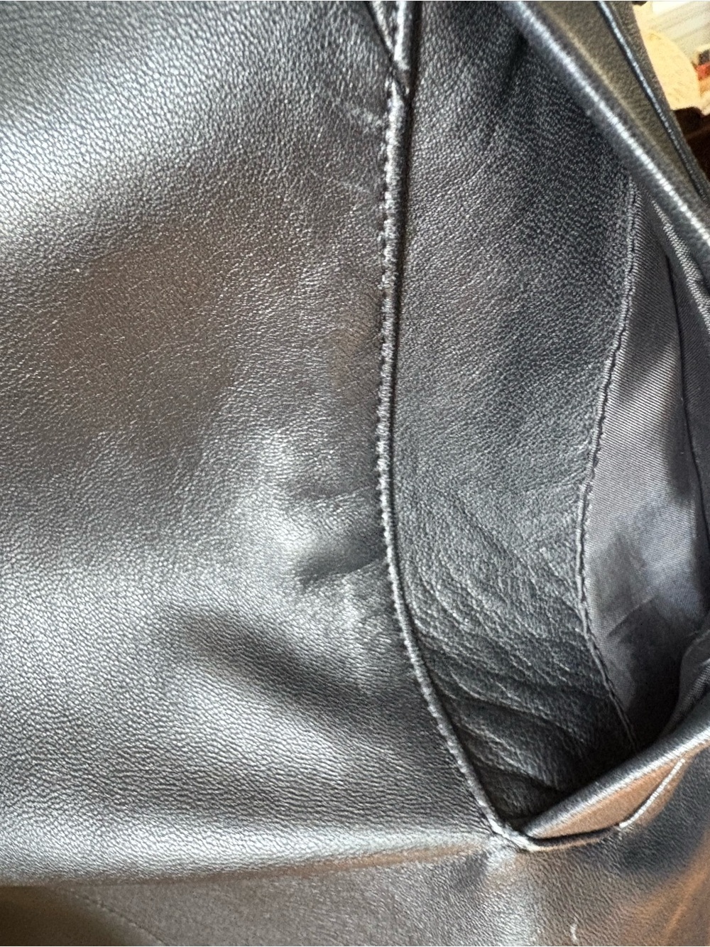 Black Leather Fringe Coat - Women - Picture 13 of 16